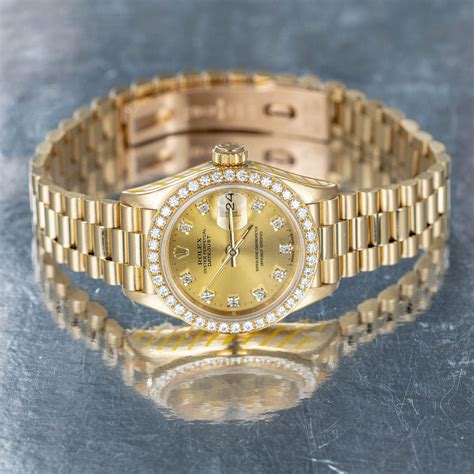 gold rolex pre owned